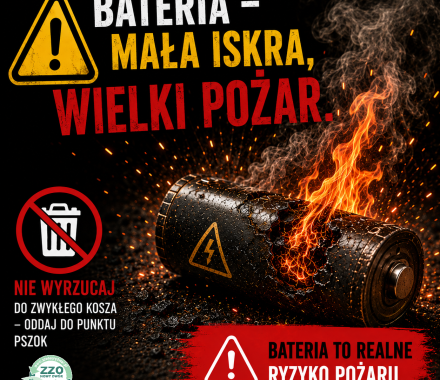 Bateria - Pożar