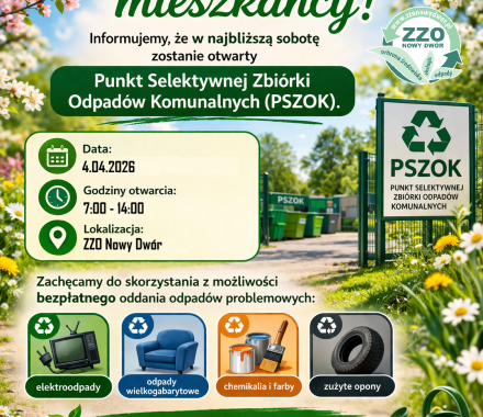 Plakat PSZOK kwiecień