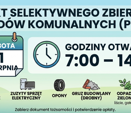 Post PSZOK 1 sierpnia